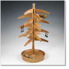 84 pair Earring Tree with Jewelry bowl