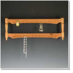 2 Bar Wallmount Earring and Necklace Holder