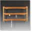 Wallmount 3 Bar with Necklace